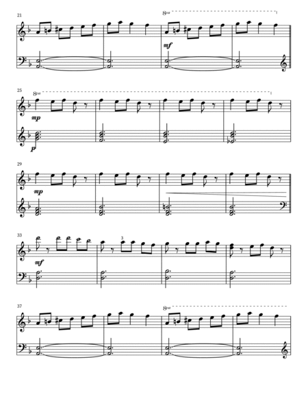 Carol of the Bells - 3 leveled arrangements - the Yes, You Can! piano series image number null