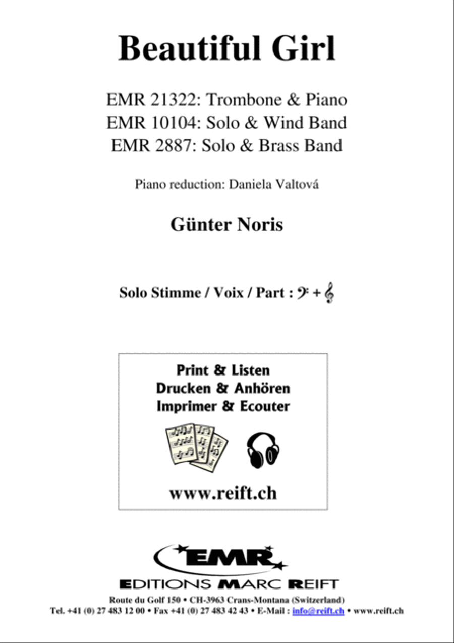 Beautiful Girl Piano Accompaniment scores gallery preview page 2
