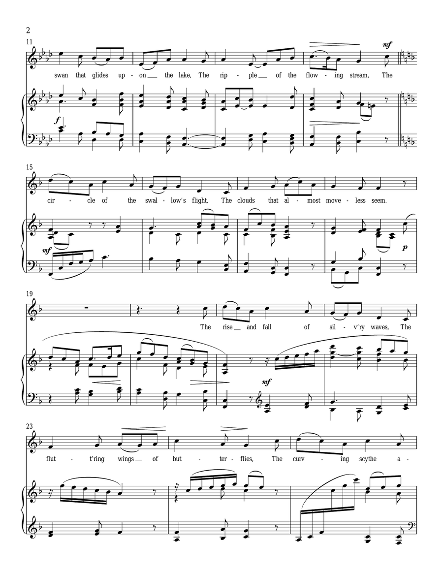 I Love All Graceful Things Mezzo-Soprano Voice scores gallery preview page 2