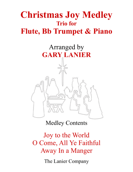 CHRISTMAS JOY MEDLEY (Trio – Flute, Bb Trumpet & Piano with Parts) image number null