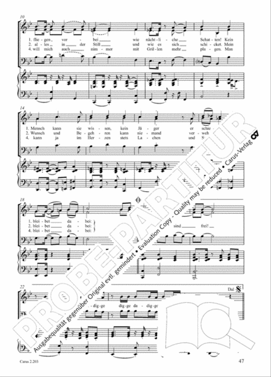 Loreley. Folk songs for choir (Loreley. Volkslieder fur Chor) Choir scores gallery preview page 54
