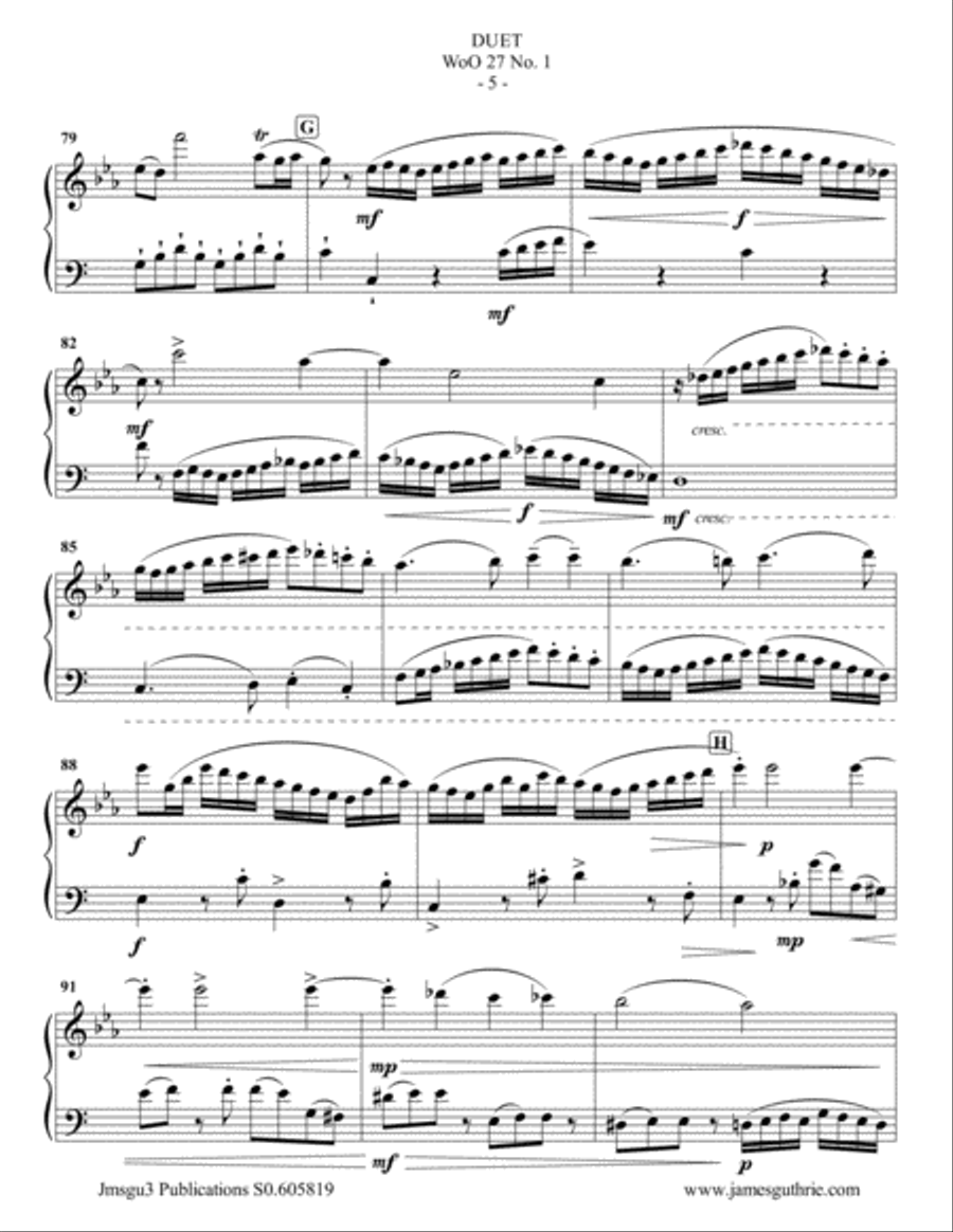 Beethoven: Three Duets WoO 27 for Viola & Cello by Ludwig