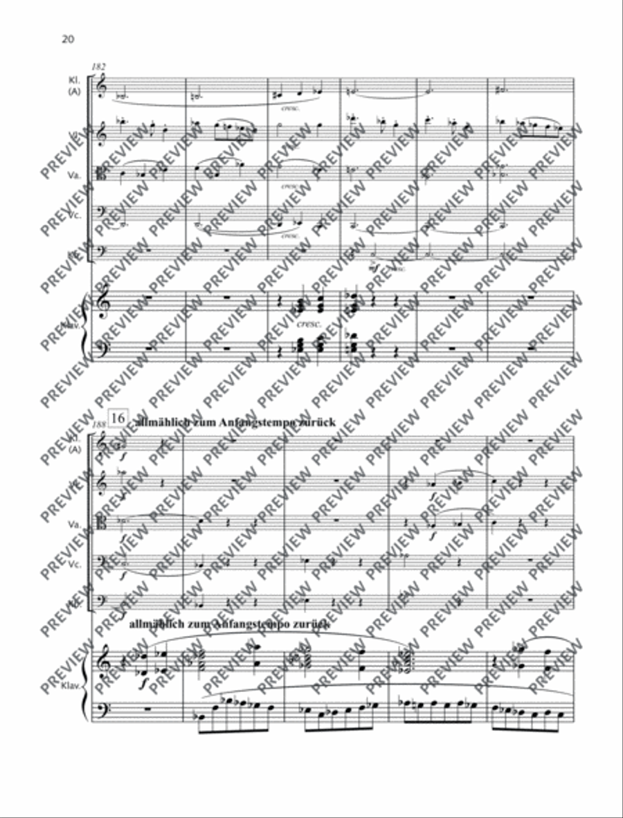 Sextett Sextett Clarinet scores gallery preview page 21