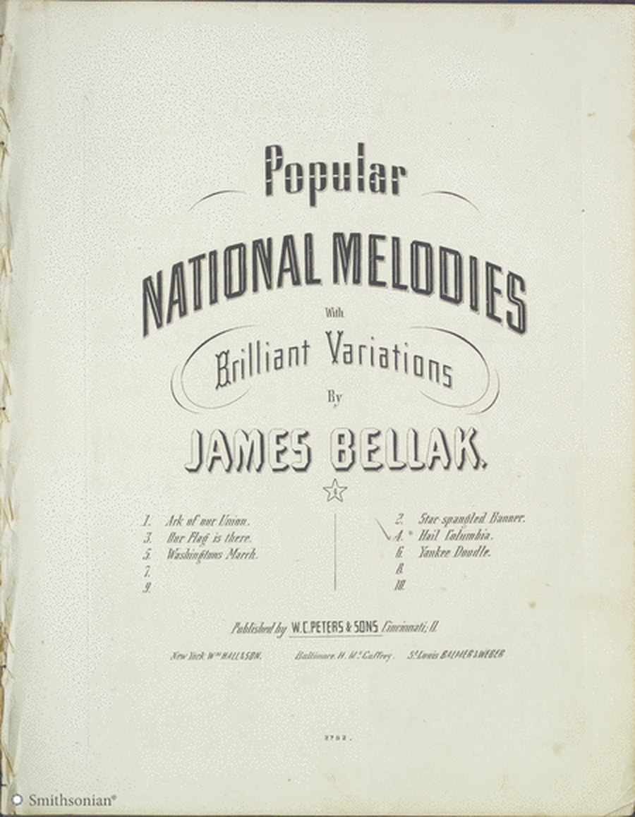 Popular National Melodies with Brilliant Variations: Hail Columbia