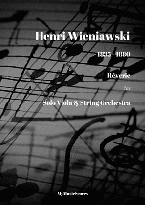 Book cover for Wieniawski Reverie for Viola and String Orchestra