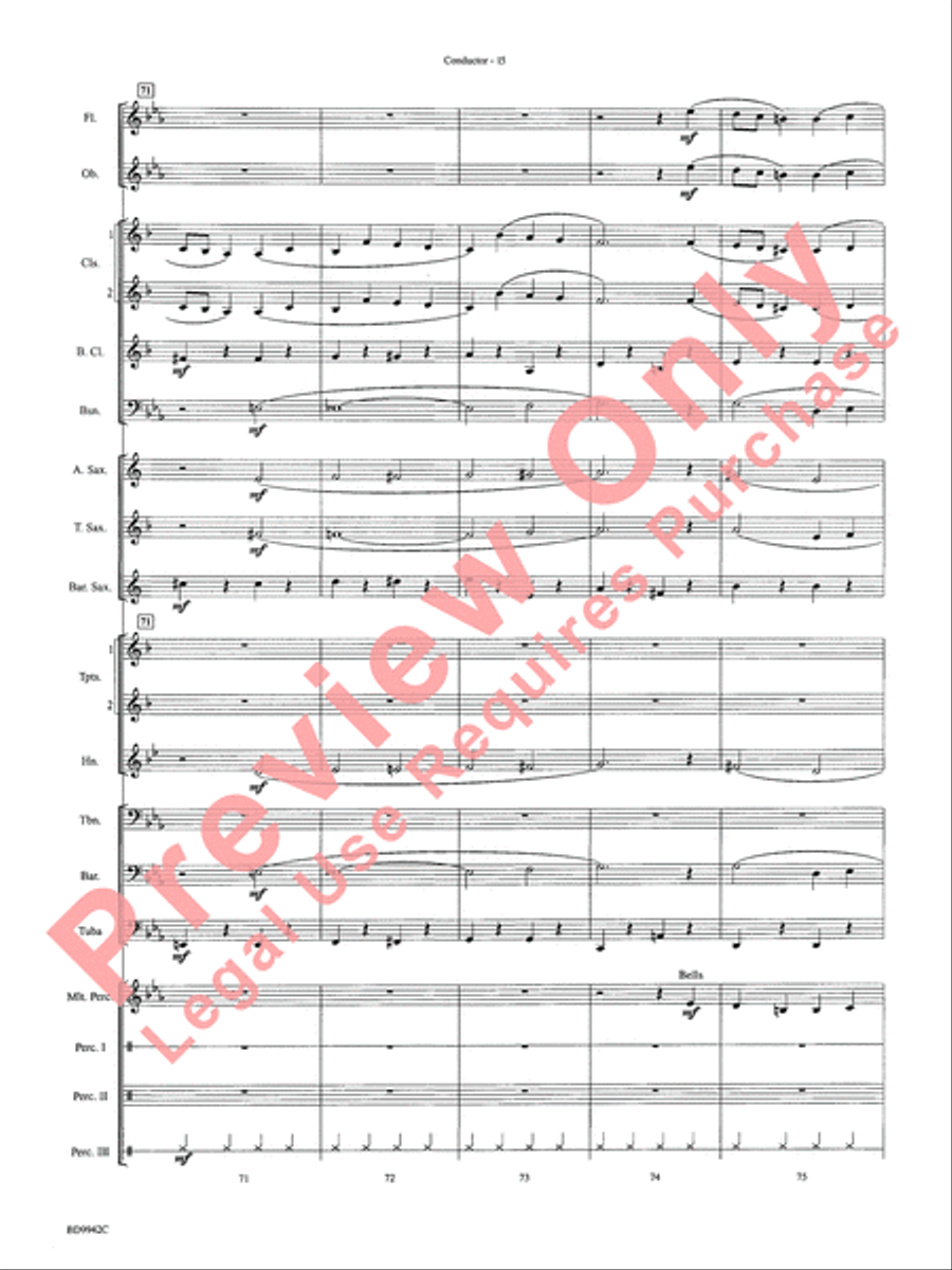 Sleigh Ride Sleigh Ride Concert Band scores gallery preview page 18