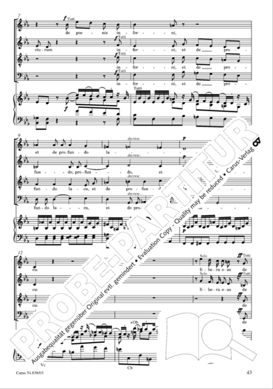 Requiem in B 4-Part scores gallery preview page 48