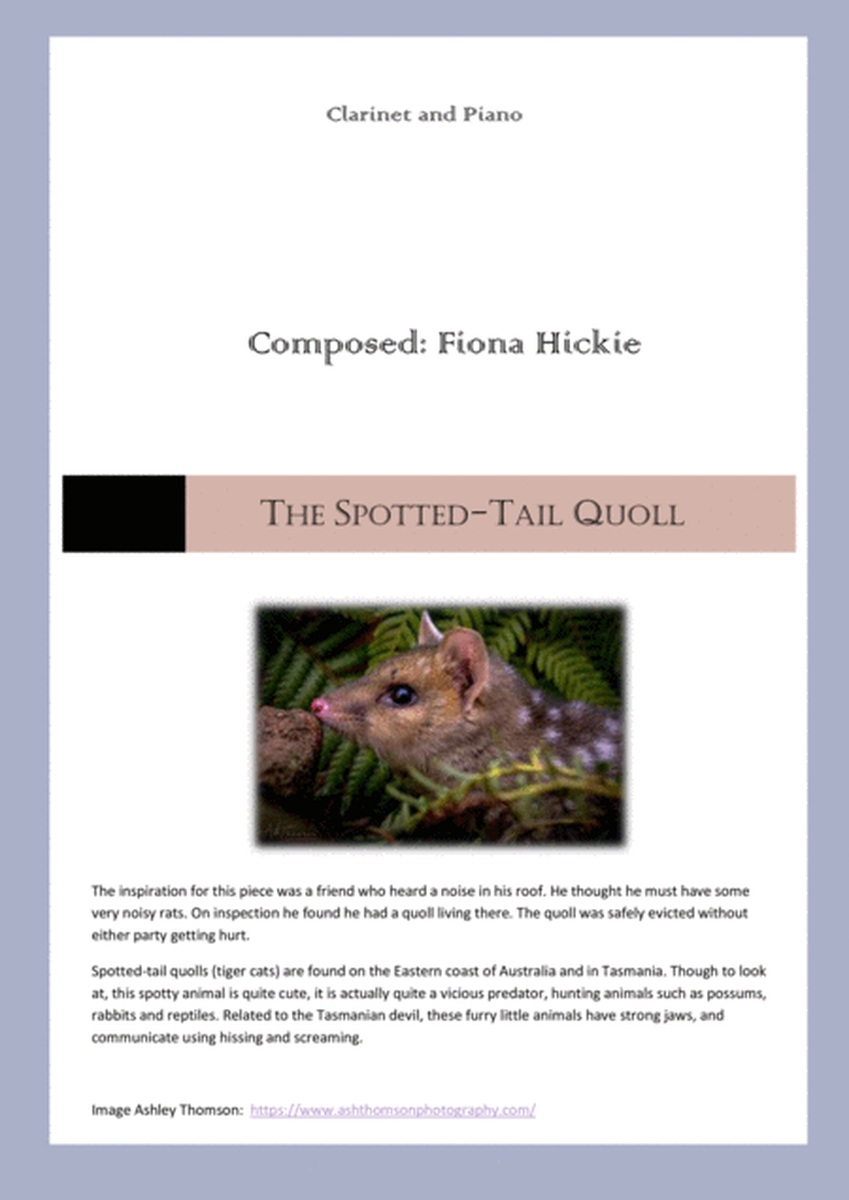 The Spotted-Tail Quoll image number null