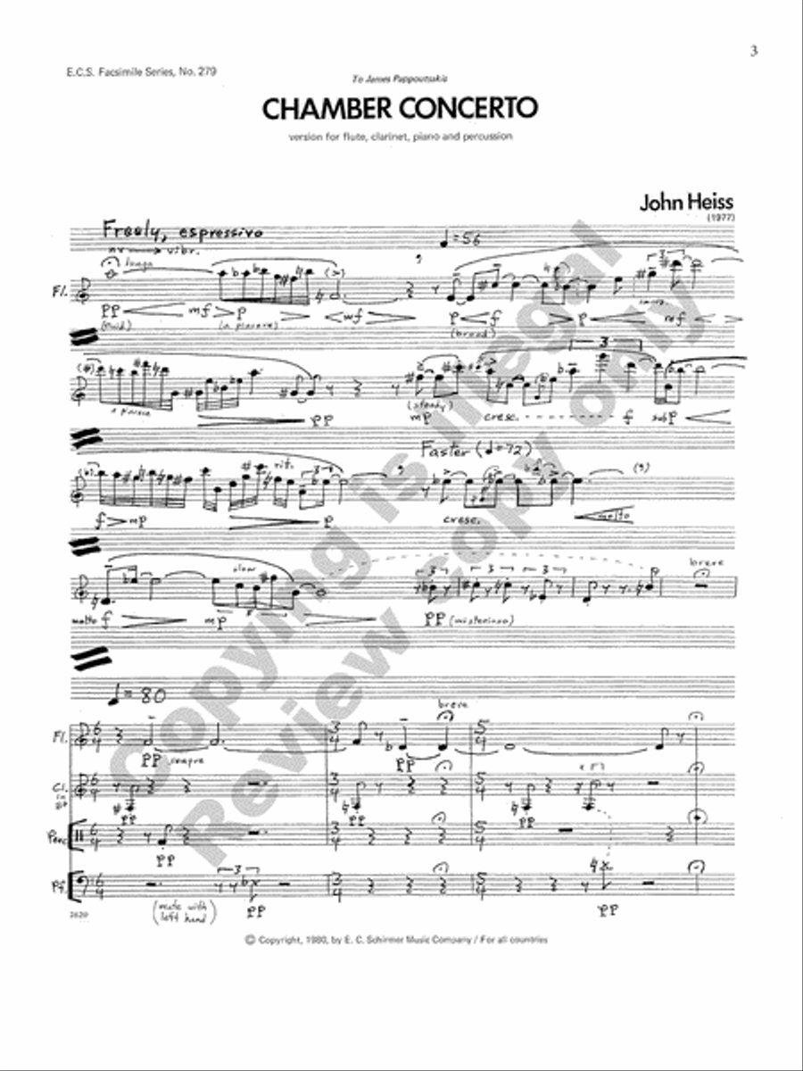 Chamber Concerto Chamber Concerto Clarinet scores gallery preview page 4