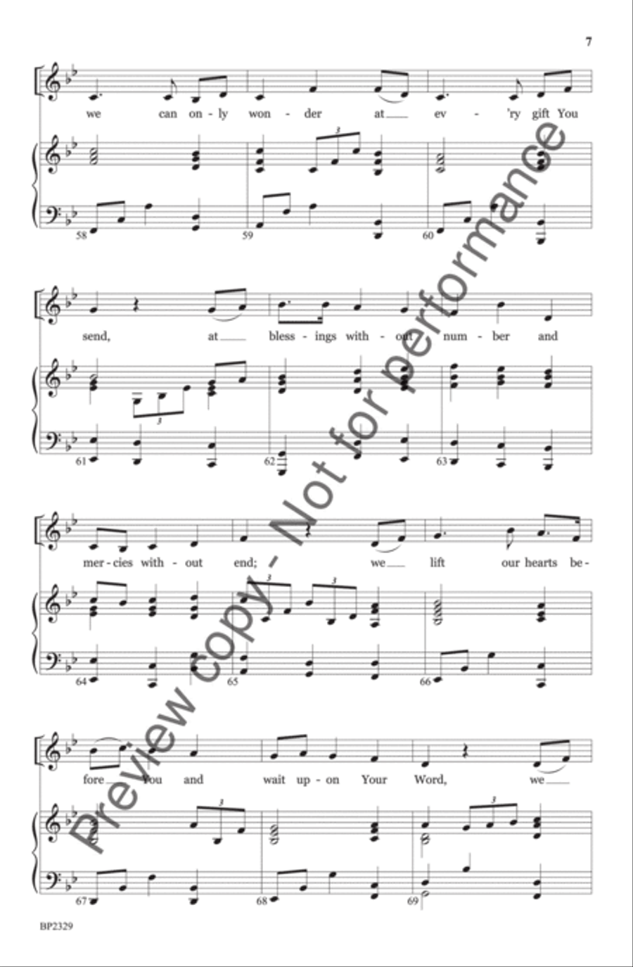 O God Beyond All Praising 4-Part scores gallery preview page 8