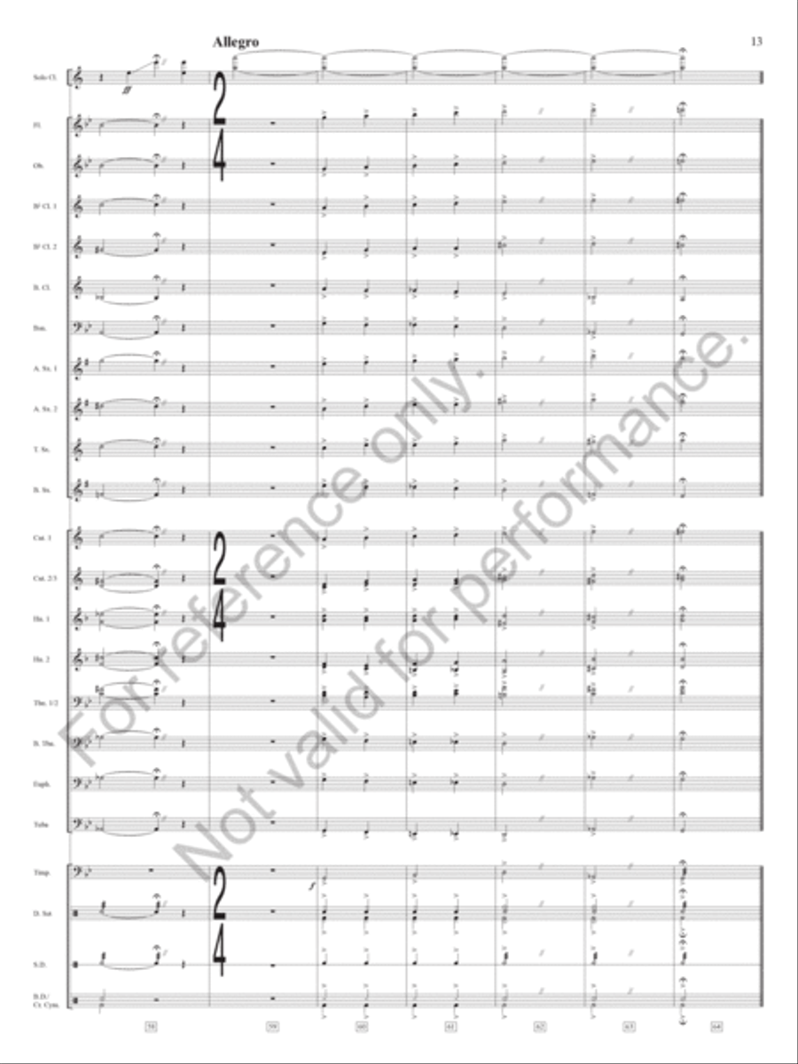 Dark Eyes Dark Eyes Concert Band scores gallery preview page 14