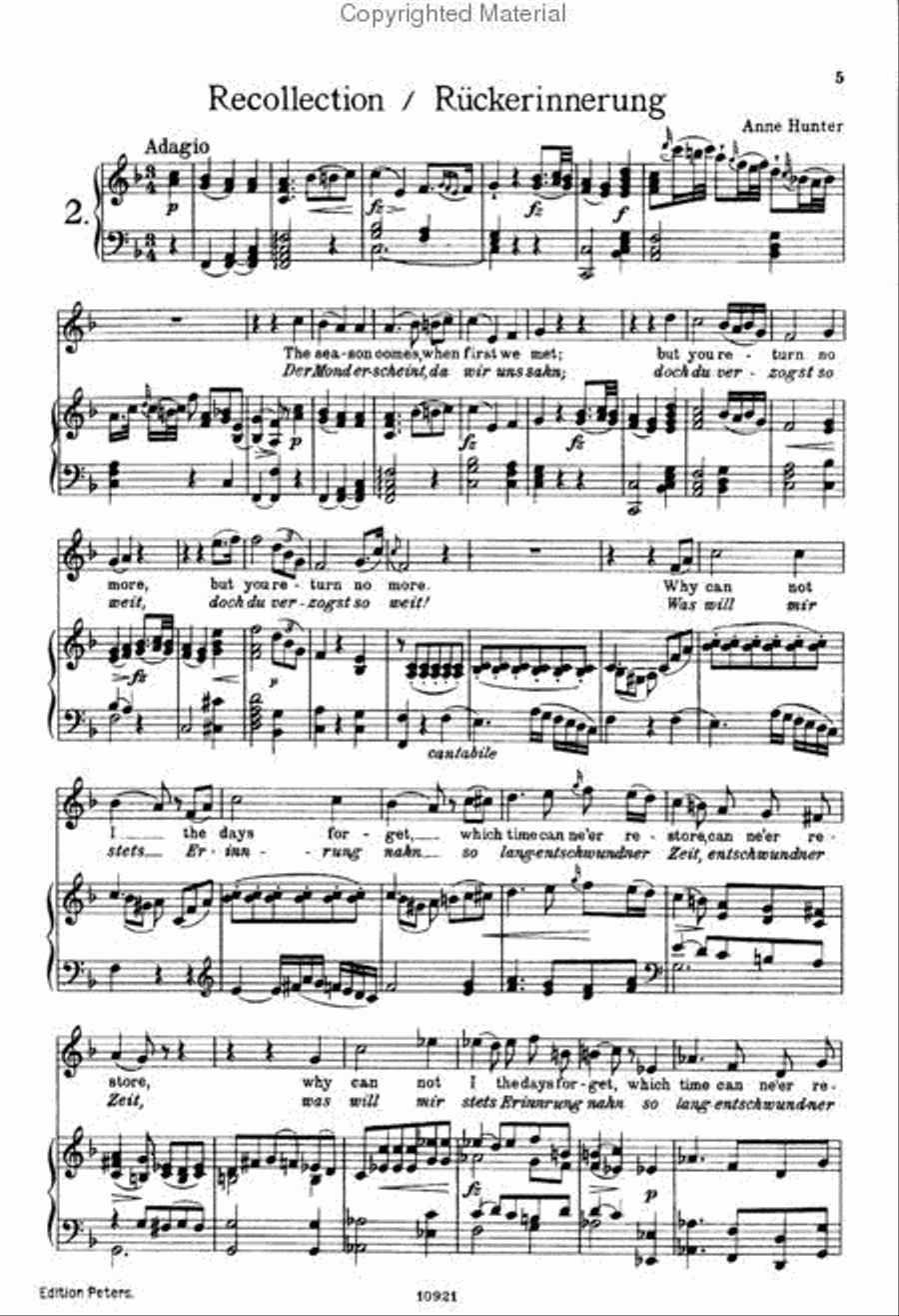 Canzonettas and Songs Voice Solo scores gallery preview page 2