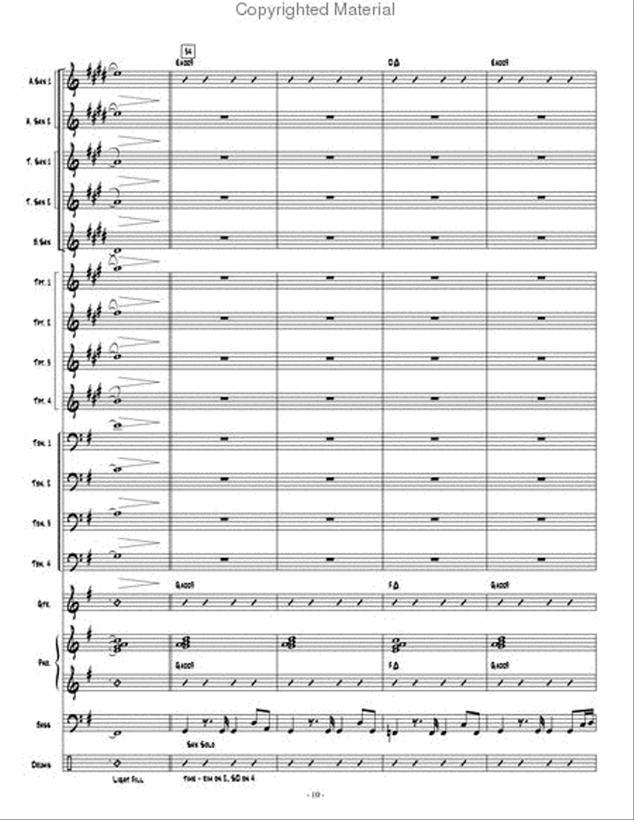 Going Home Going Home Jazz Ensemble scores gallery preview page 11