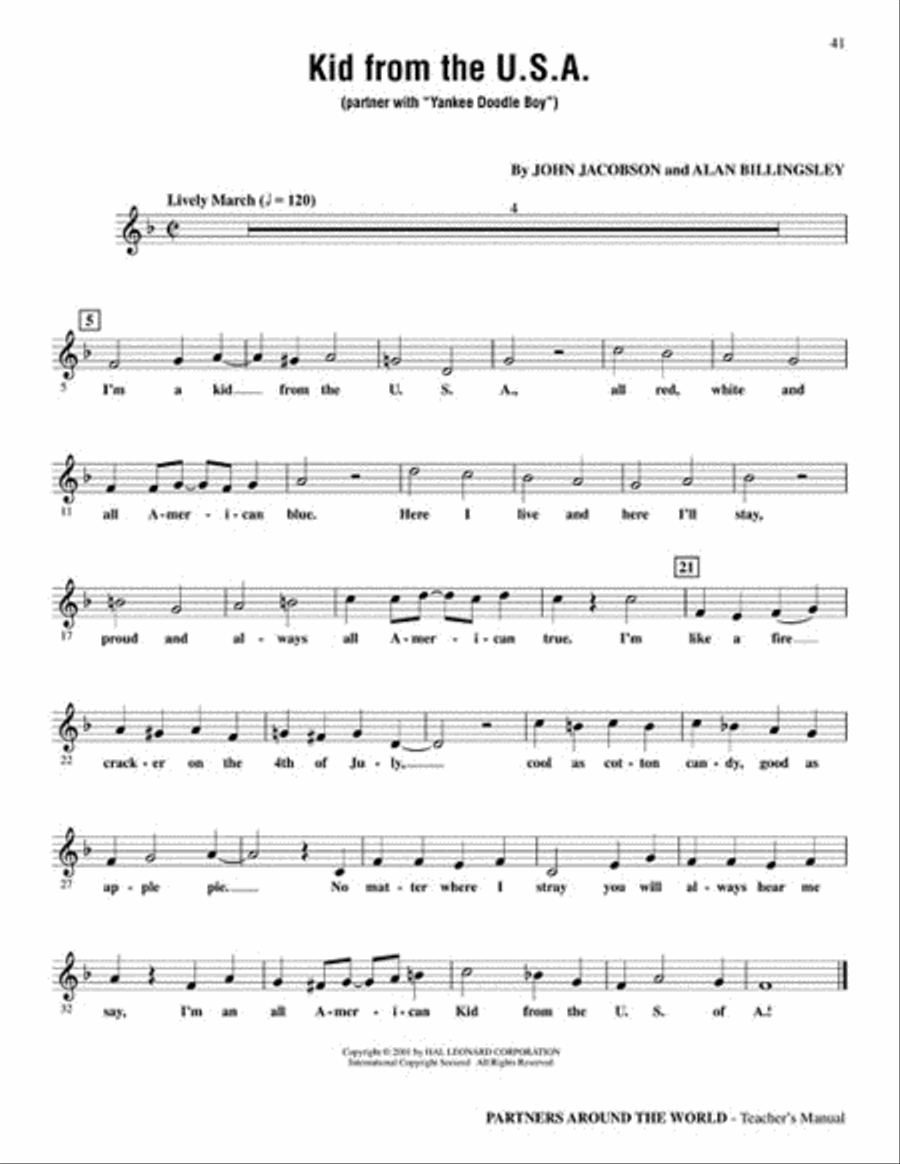 Partners Around the World (Collection of Partner Songs) Choir scores gallery preview page 2