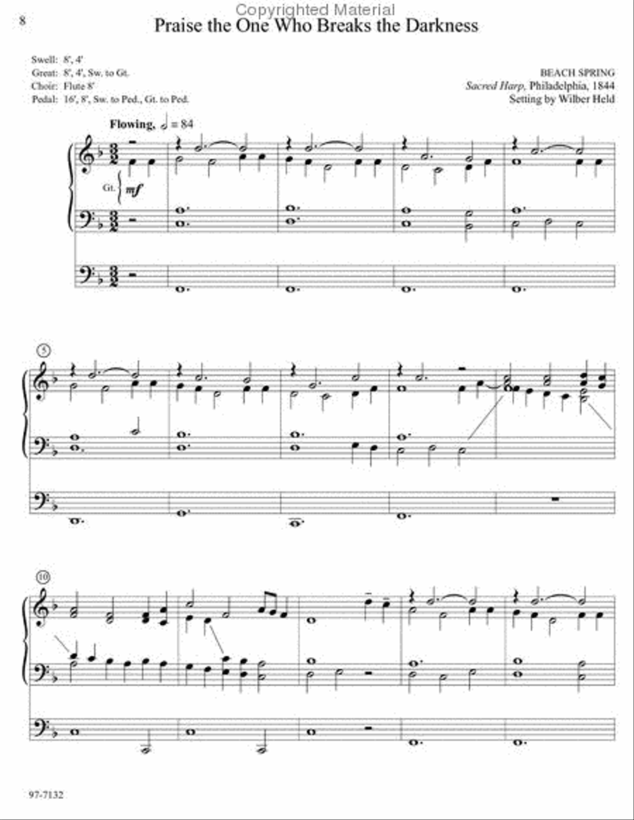 Musica Sacra: Easy Hymn Preludes for Organ, Vol. 4 Organ scores gallery preview page 2