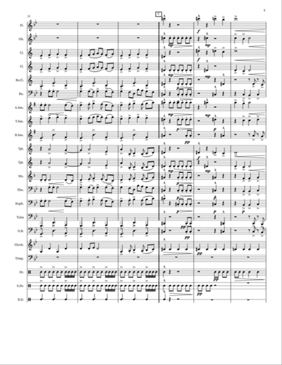 Soaring With Eagles Concert Band scores gallery preview page 6