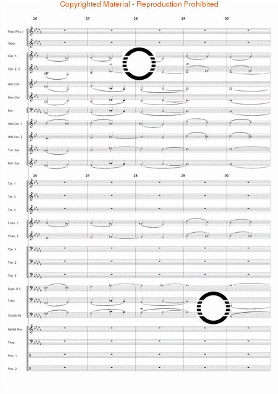 Academic Festival Overture Concert Band scores gallery preview page 7