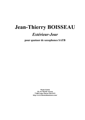 Exterieur-jour for SATB saxophone quartet