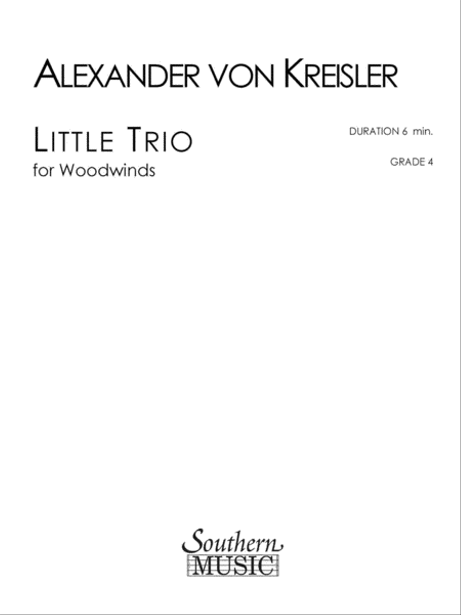 Little Trio Woodwind Trio scores gallery preview page 1