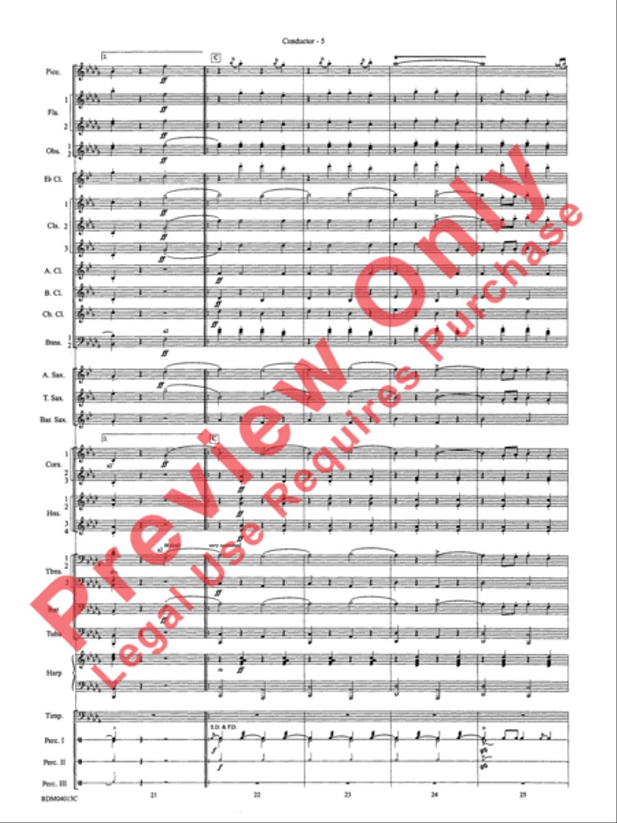 Nobles of the Mystic Shrine (March) Concert Band scores gallery preview page 8