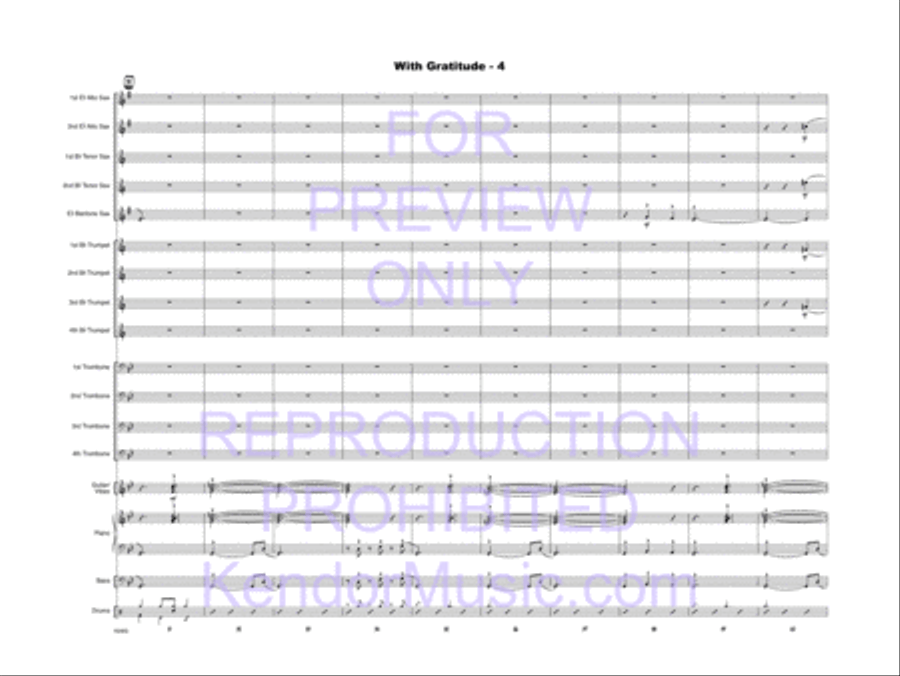 With Gratitude Jazz Ensemble scores gallery preview page 5