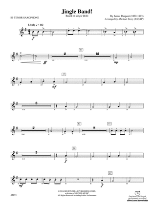 Jingle Band!: B-flat Tenor Saxophone