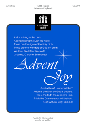 Book cover for Advent Joy