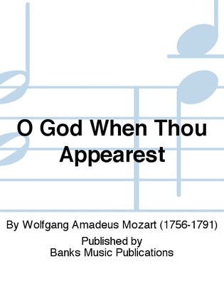 Book cover for O God When Thou Appearest