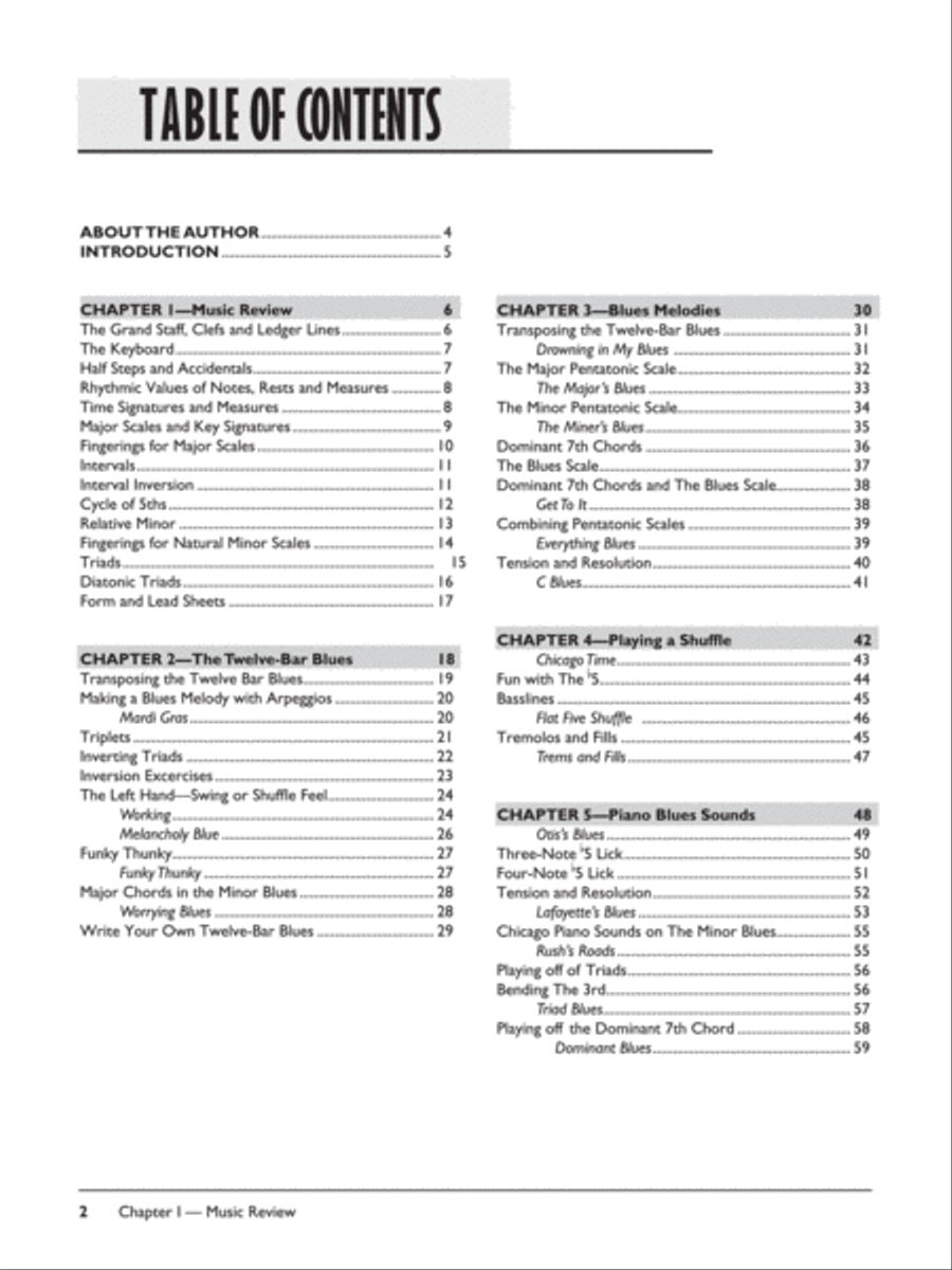 Complete Blues Keyboard Method Piano Method scores gallery preview page 2