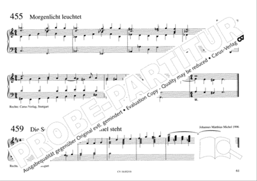 Esslinger Orgelbuch, Bd I-III Organ Solo scores gallery preview page 78