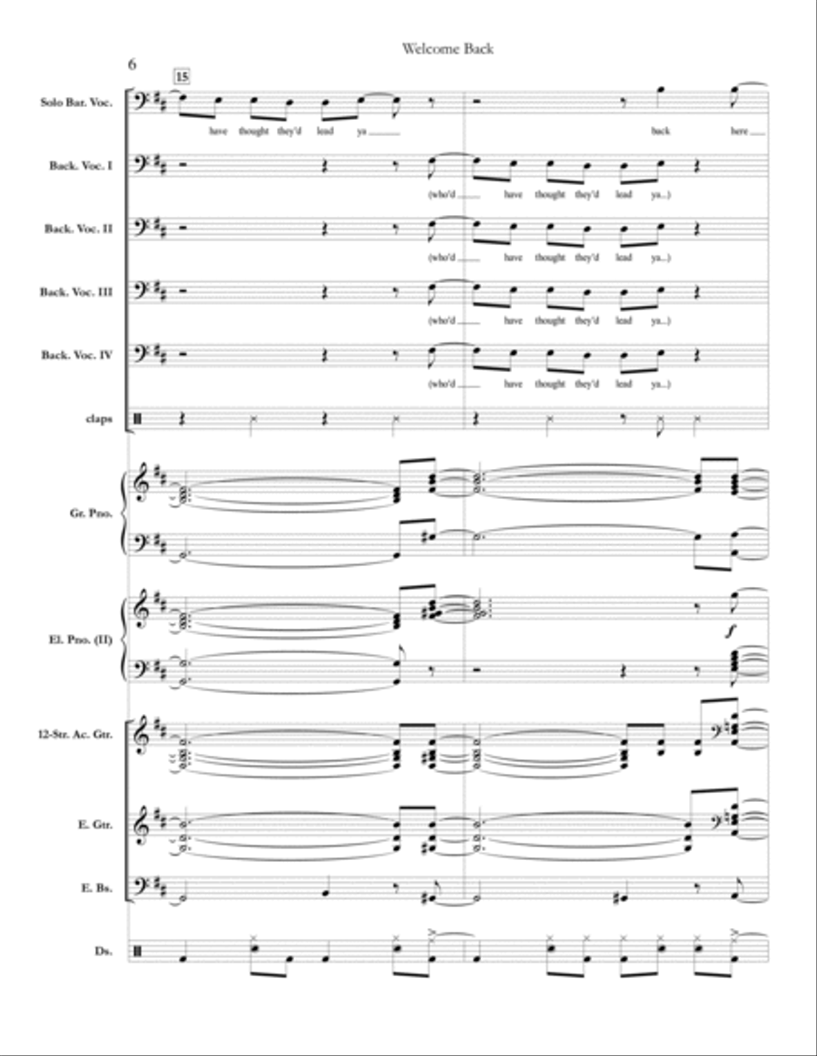 Welcome Back Small Ensemble scores gallery preview page 6