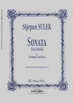 Book cover for Sulek - Sonata Vox Gabrieli Trombone/Piano