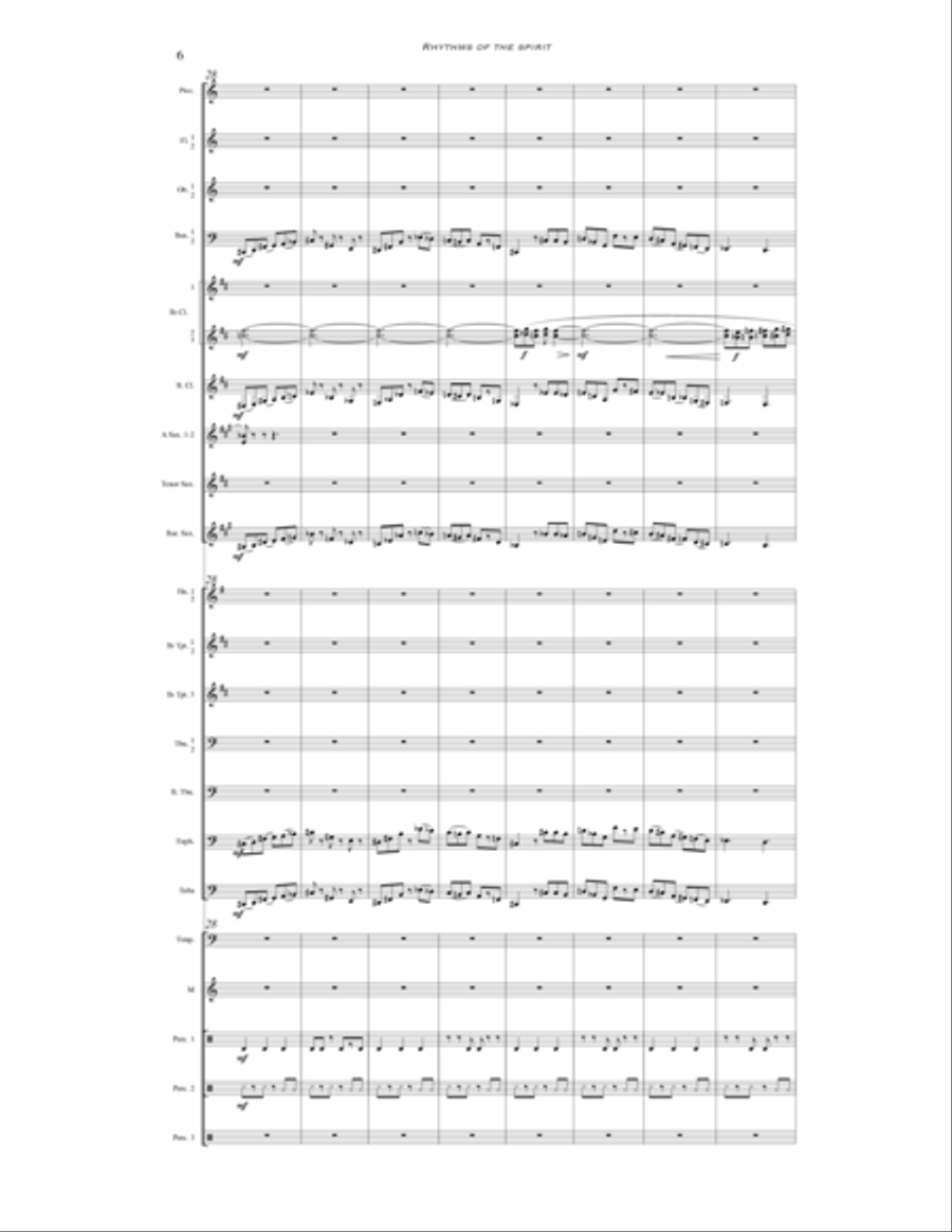 Rhythms of the Spirit Concert Band scores gallery preview page 6