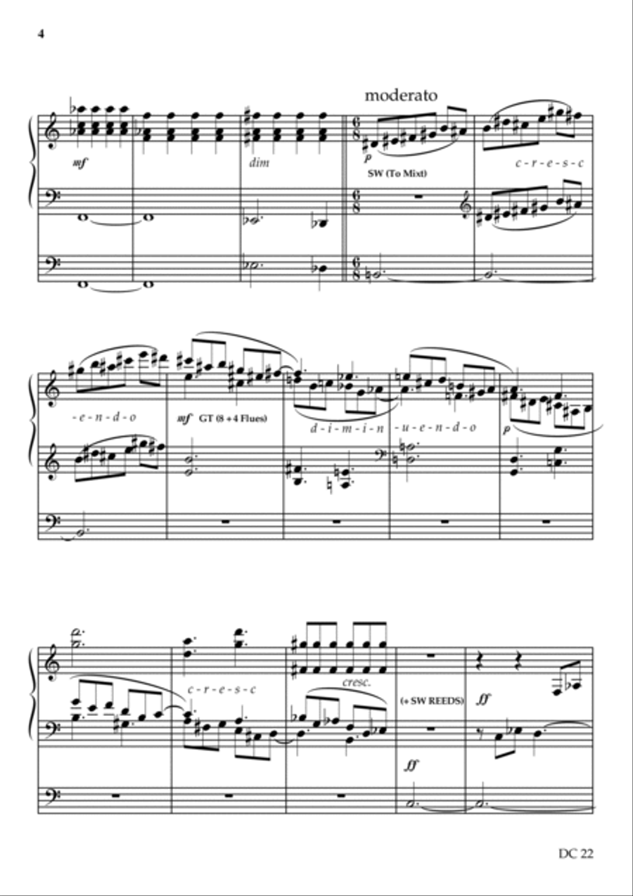 Prelude for Organ Organ Solo scores gallery preview page 4