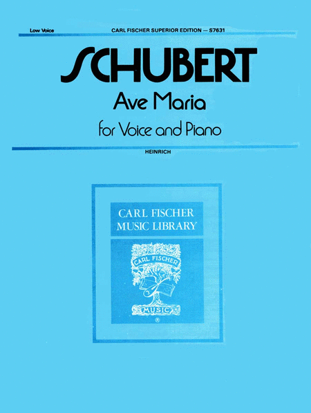 Franz Schubert : Ave Maria (Low Voice)