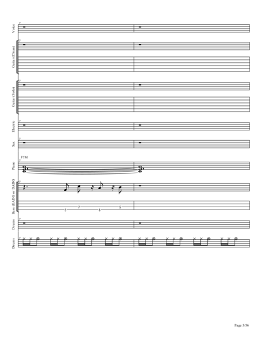 I'm In Love Concert Band scores gallery preview page 5