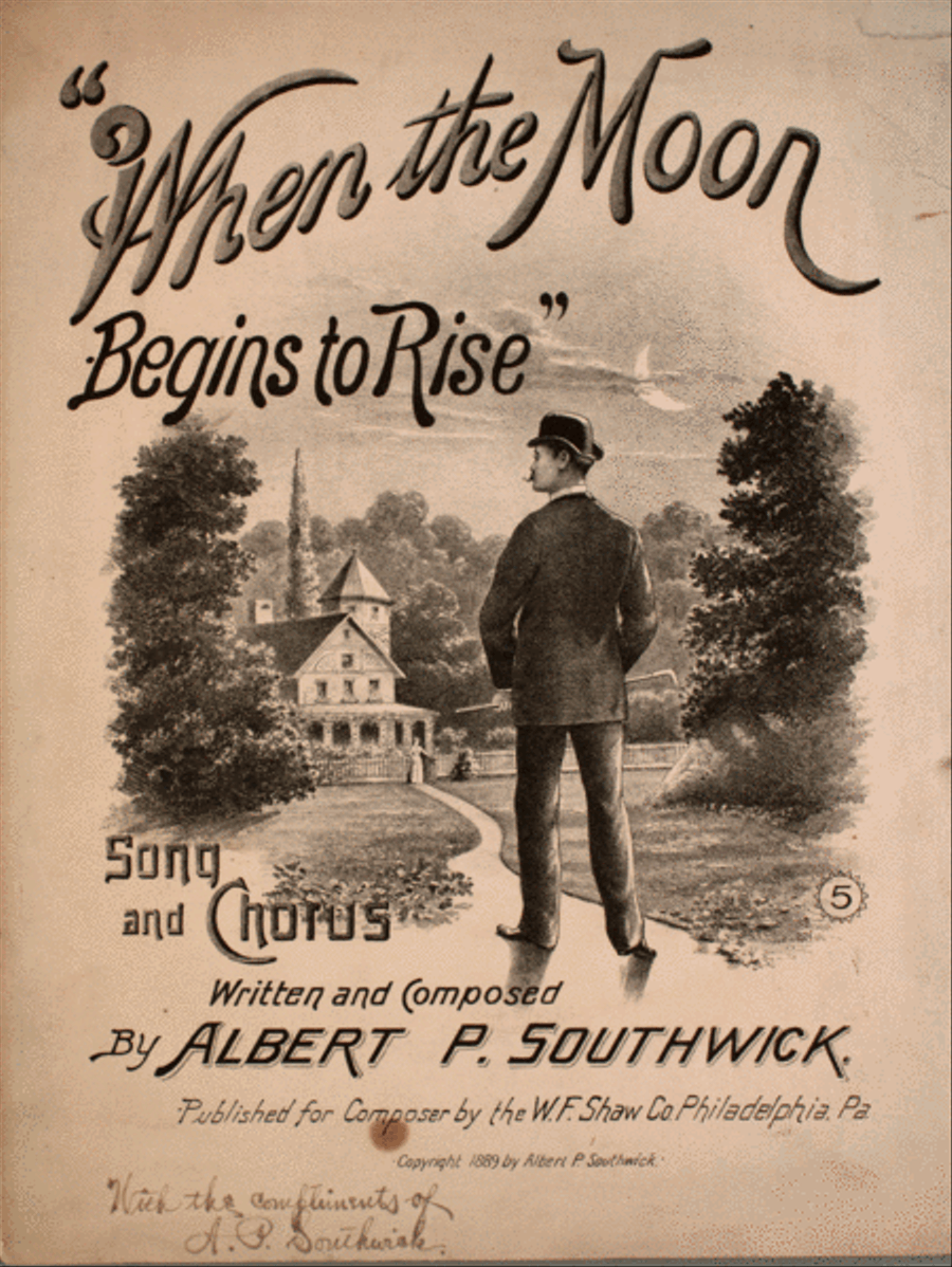 When the Moon Begins to Rise. Song and Chorus Choir scores gallery preview page 1