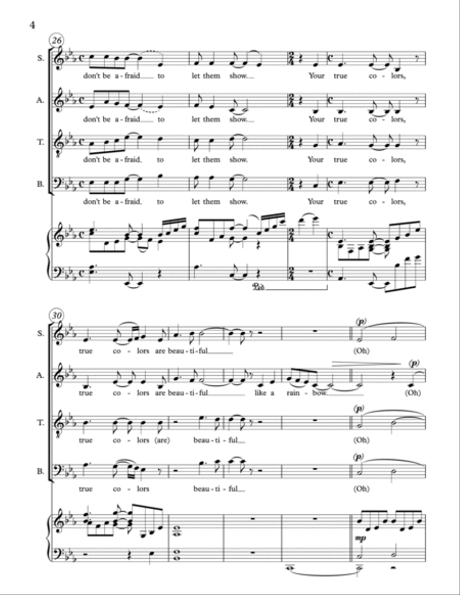 True Colors 4-Part scores gallery preview page 4
