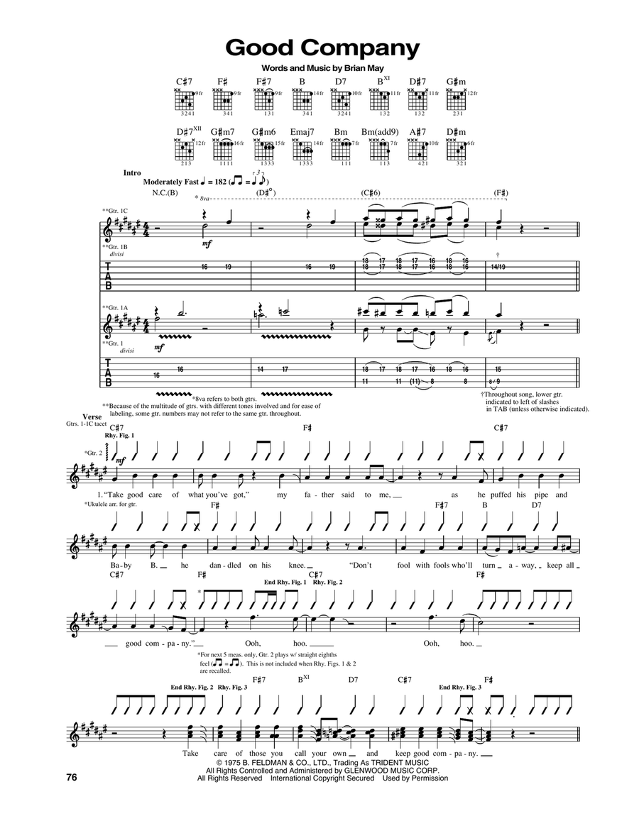 Good Company Good Company Acoustic Guitar scores gallery preview page 1