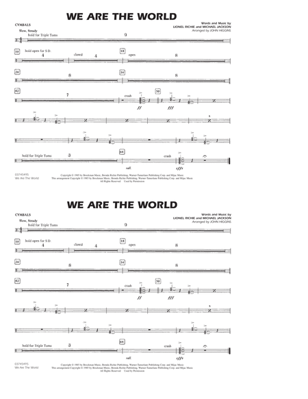 We Are The World - Cymbals