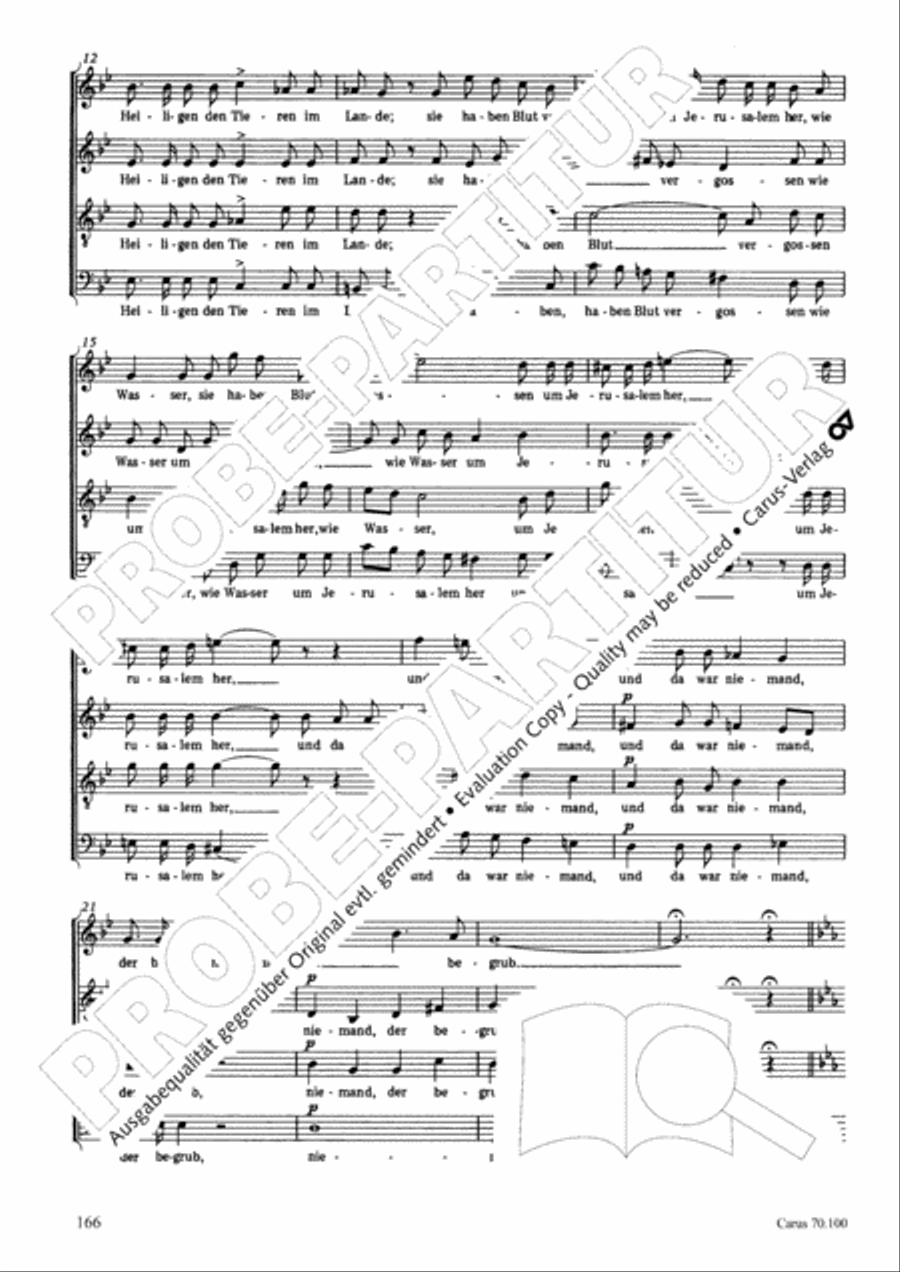 Geistliches Chorbuch der Romantik Choir scores gallery preview page 167