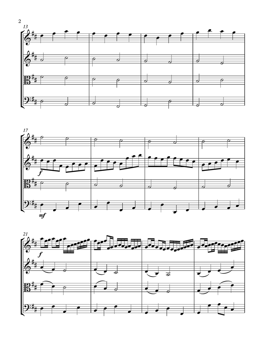 Canon In D String Quartet String Quartet scores gallery preview page 2