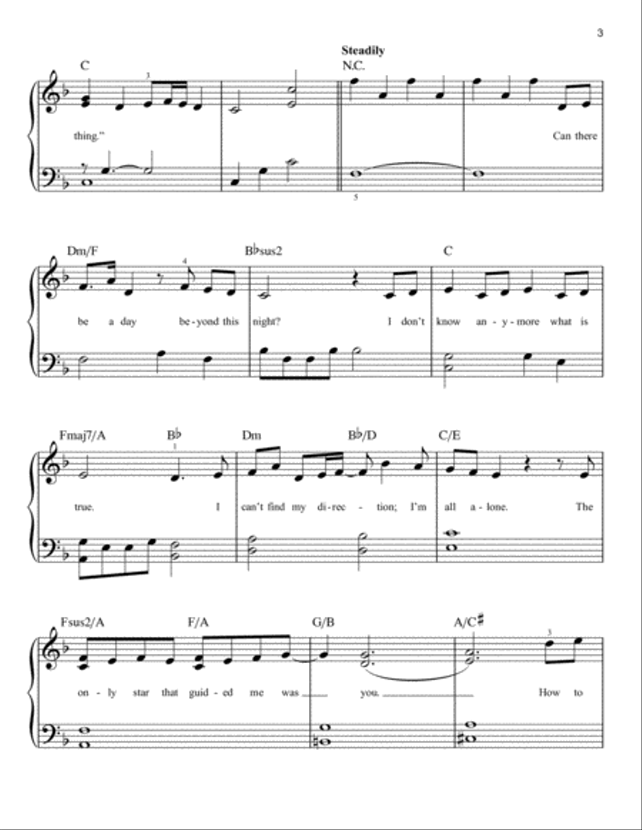 The Next Right Thing (from Disney's Frozen 2) Easy Piano scores gallery preview page 3