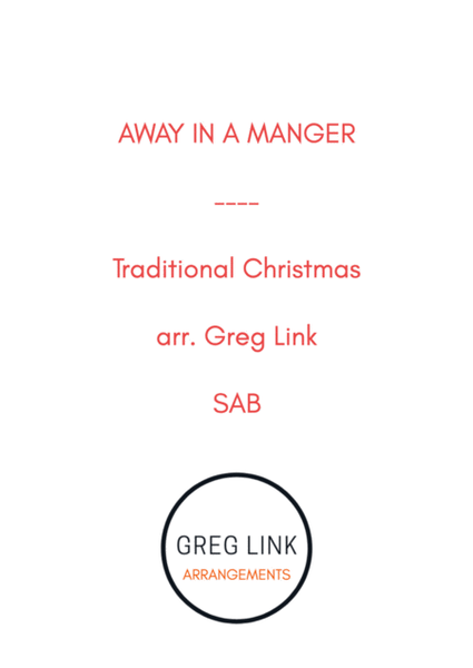 Away in a Manger - trad. Christmas (SAB) image number null
