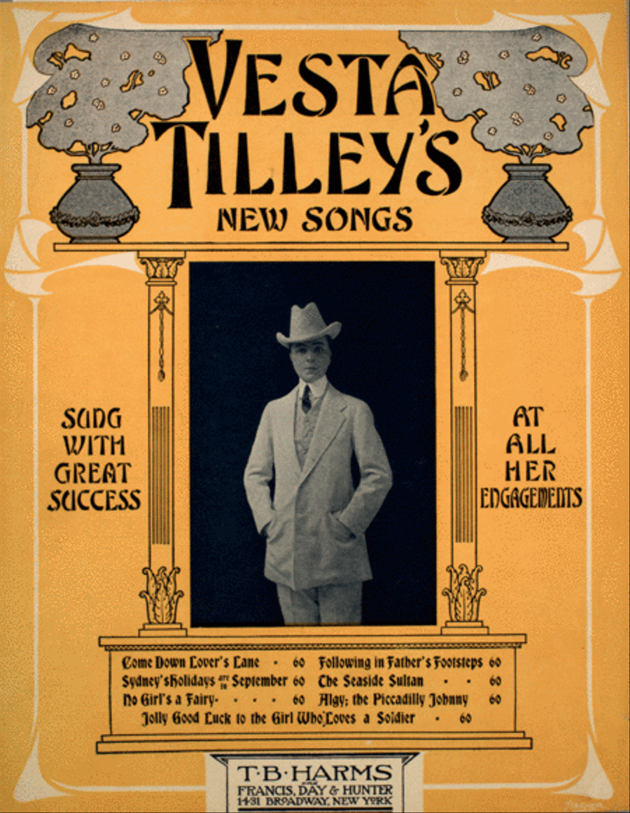 Vesta Tilley's New Songs. The Piccadilly Johnny With The Little Glass Eye, or, Algy Voice scores gallery preview page 1