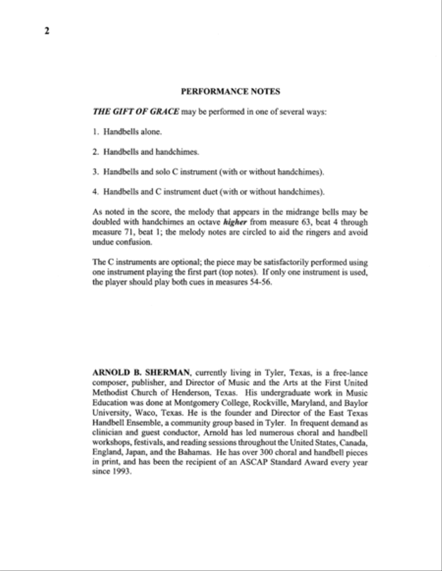 The Gift of Grace 5-Octaves scores gallery preview page 2