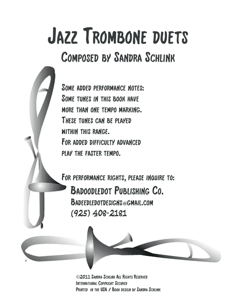 Jazz trombone duets book 1