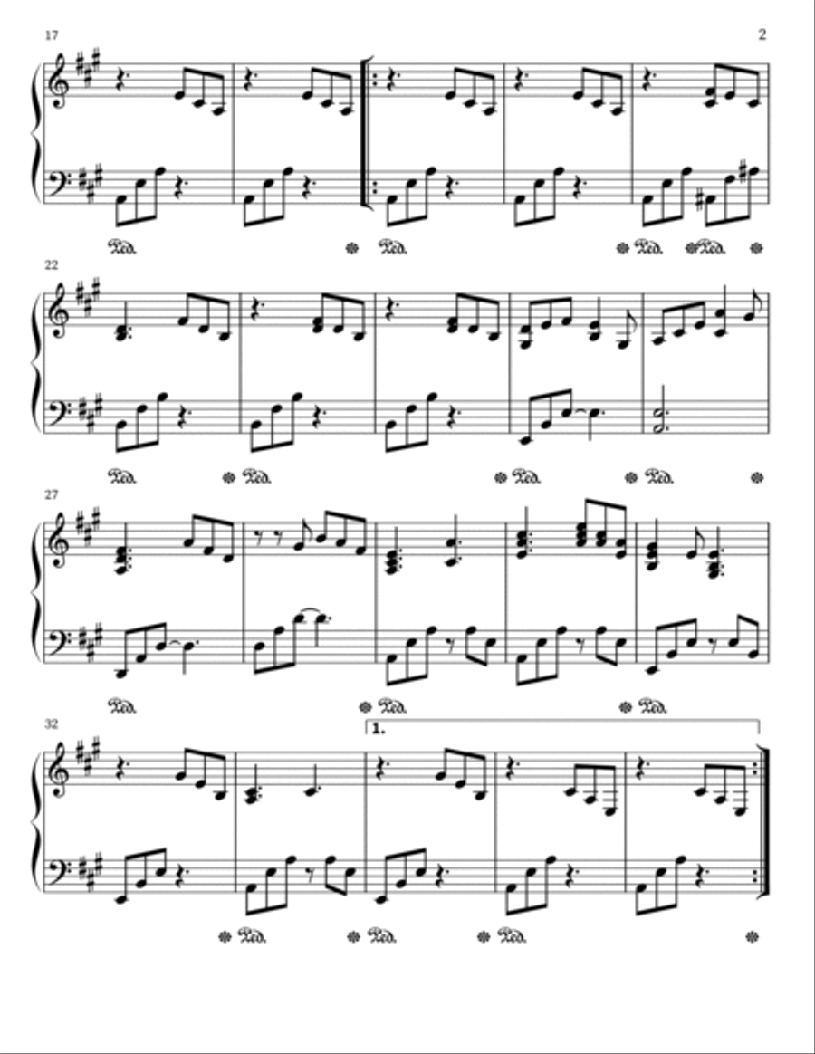 Que Sera Sera Easy Piano scores gallery preview page 2