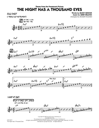 The Night Has A Thousand Eyes - C Solo Sheet