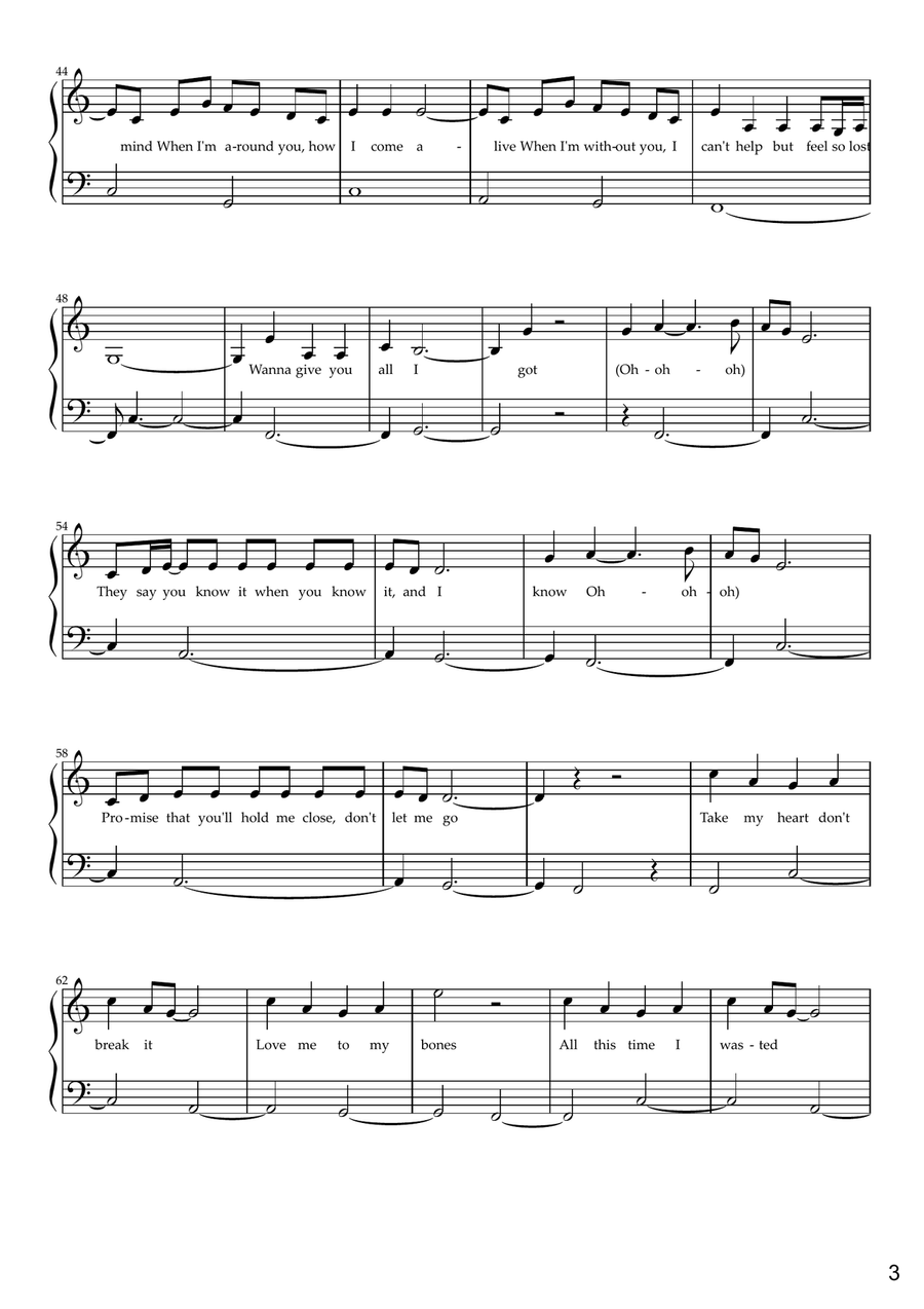 Stargazing Easy Piano scores gallery preview page 3
